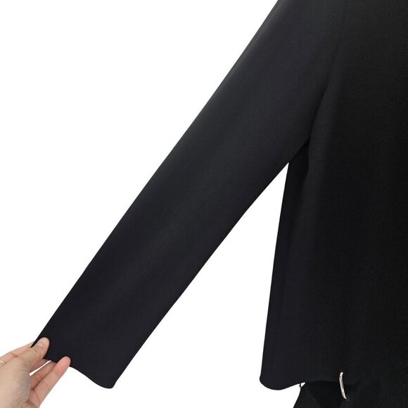 Tibi Hampden Asymmetrical Blouse Top Black Women’s Size 10 NEW Party Evening - Picture 4 of 11